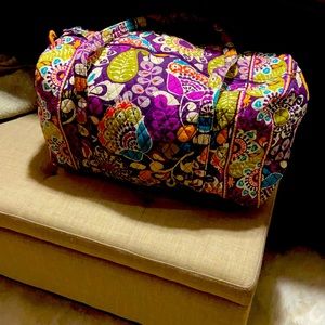 Authentic Vera Bradley large weekender duffle bag.